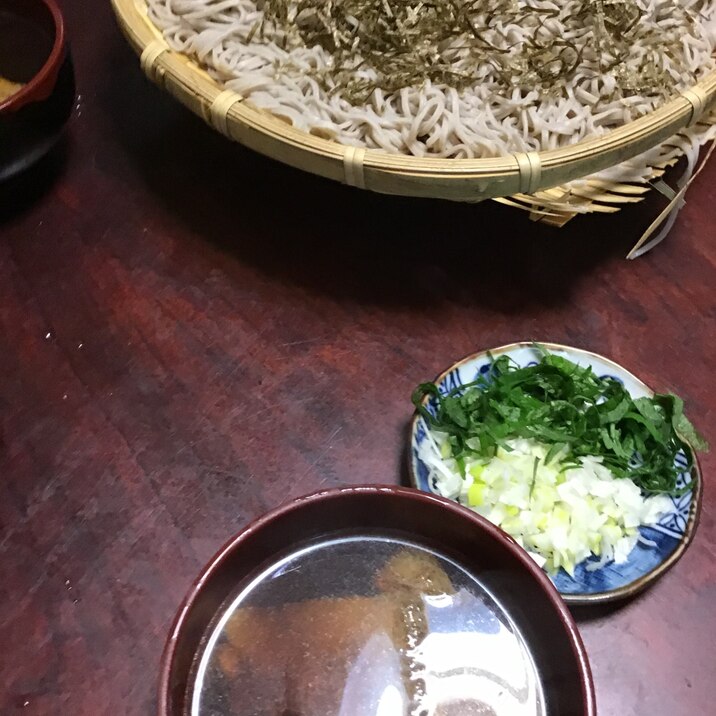 揚げと椎茸の深大寺蕎麦。